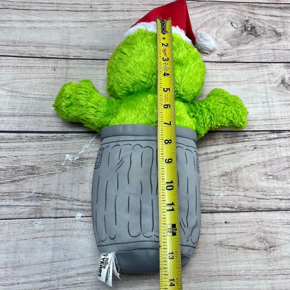 Sesame‎ Street Oscar The Grouch In Trash Can Plush Lg 18in Scram Stuffed Animal